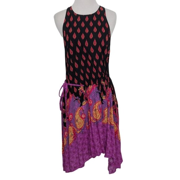 Intimately Free People Paisley Rendezvous Slip Dress Womens Size Small Purple - Picture 1 of 10